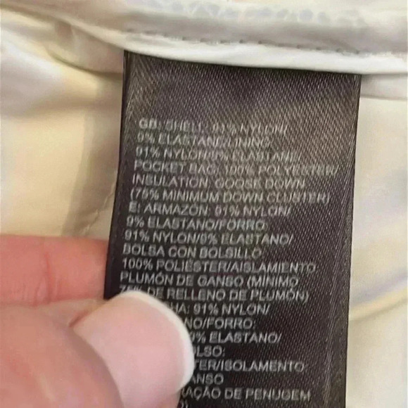 THE NORTH FACE Women's Stretch Down Hoodie Jacket White Hooded Women's Size S - Picture 7 of 16